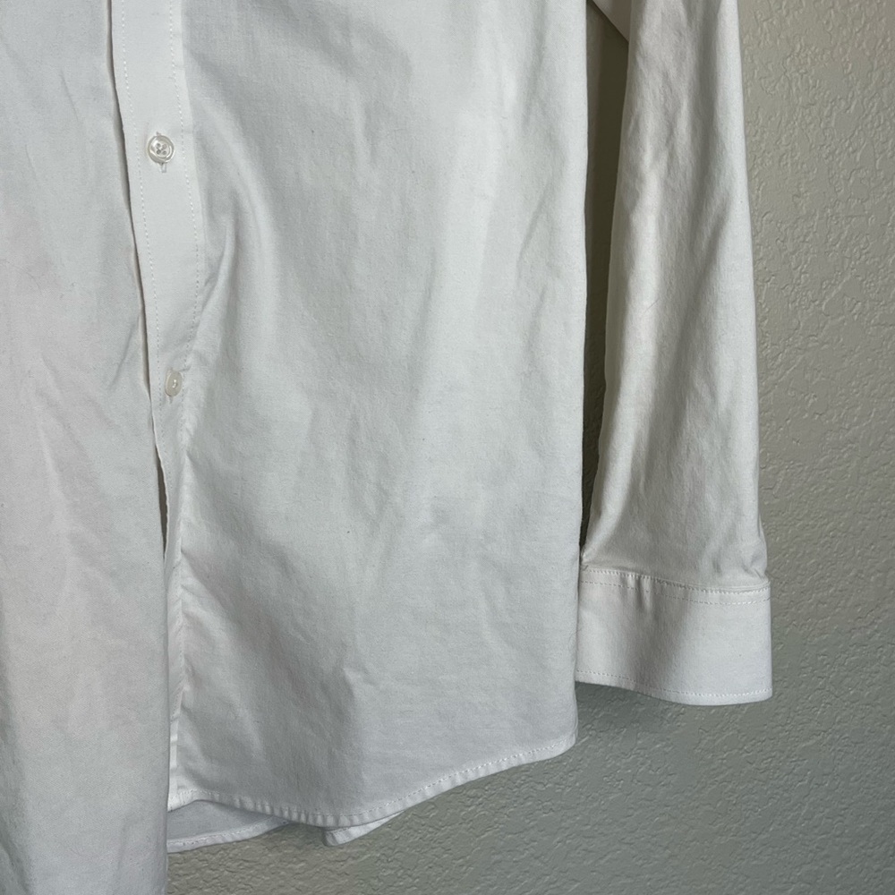 IZOD White Button-Down Dress Shirt One Front Pocket Boys Size 14/16 - Picture 5 of 11